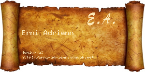 Erni Adrienn névjegykártya